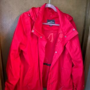 Eddie Bauer red rain coat XXL
